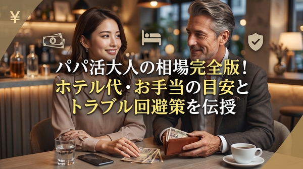 パパ活大人の相場完全版！ホテル代・お手当の目安とトラブル回避策を伝授